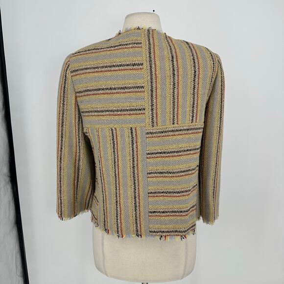 Vintage Y2K Chanel Evening Jacket Wool  Womens FR 44 Old Money Classic - Picture 9 of 16